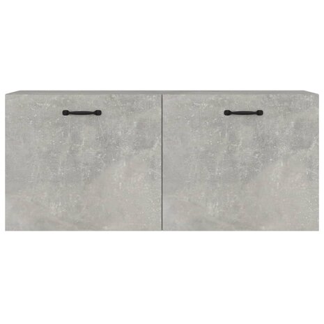 Wandkast 80x36,5x35 cm bewerkt hout betongrijs 5