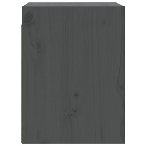 Wandkasten 2 st 30x30x40 cm massief grenenhout grijs 7