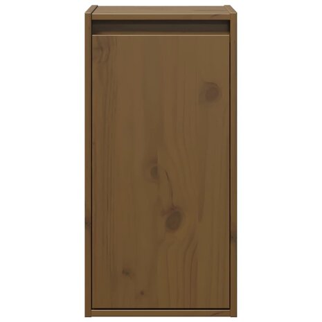 Wandkast 30x30x60 cm massief grenenhout honingbruin 4