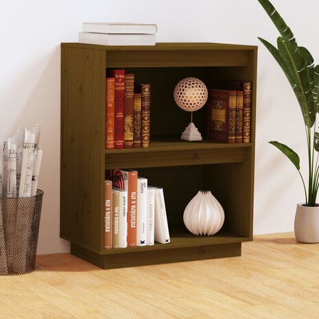 Wandkast 60x34x75 cm massief grenenhout honingbruin 1
