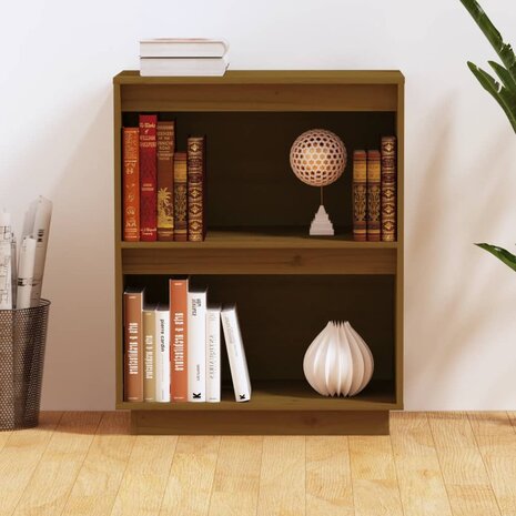 Wandkast 60x34x75 cm massief grenenhout honingbruin 3
