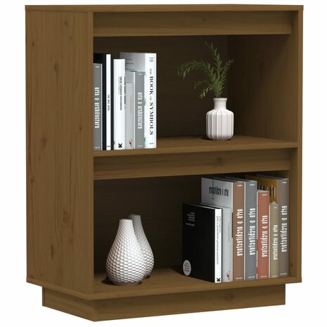 Wandkast 60x34x75 cm massief grenenhout honingbruin 4