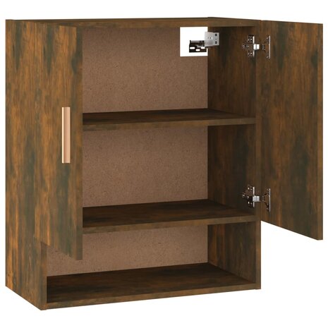 Wandkast 60x31x70 cm bewerkt hout gerookt eikenkleurig 8