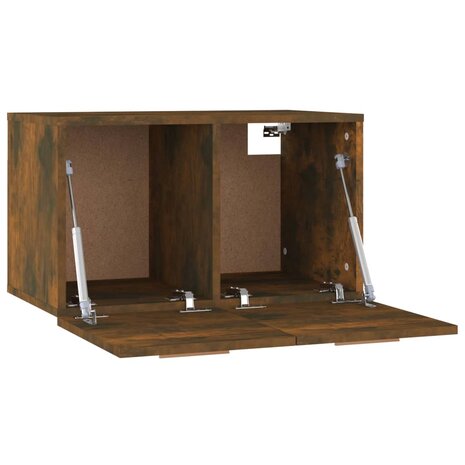 Wandkast 60x36,5x35 cm bewerkt hout gerookt eikenkleurig 7