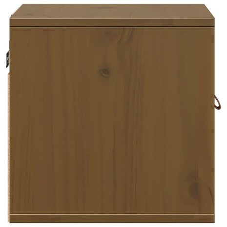 Wandkast 31,5x30x30 cm massief grenenhout honingbruin 7