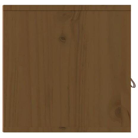 Wandkast 80x30x30 cm massief grenenhout honingbruin 8