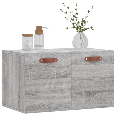 Wandkast 60x36,5x35 cm bewerkt hout grijs sonoma eikenkleurig 3