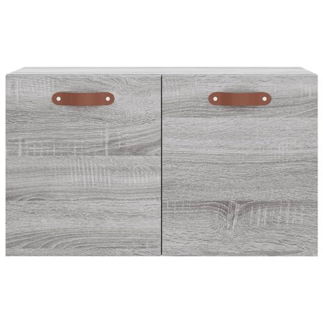 Wandkast 60x36,5x35 cm bewerkt hout grijs sonoma eikenkleurig 5