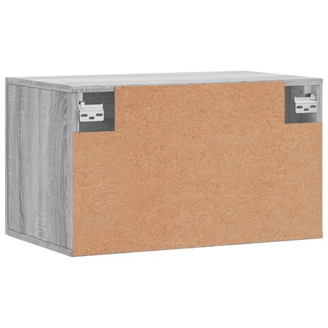 Wandkast 60x36,5x35 cm bewerkt hout grijs sonoma eikenkleurig 8