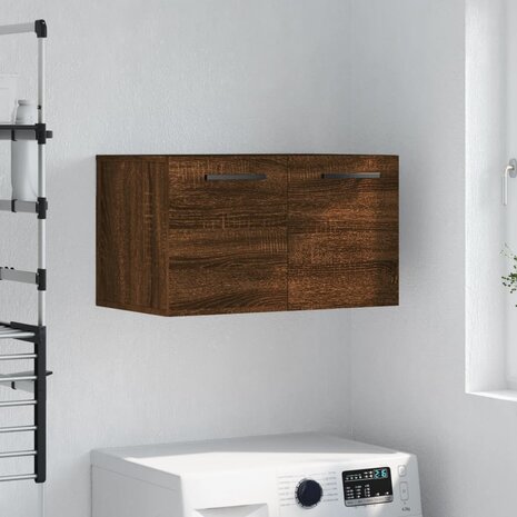 Wandkast 60x36,5x35 cm bewerkt hout bruin eikenkleur 1