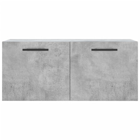 Wandkast 80x36,5x35 cm bewerkt hout betongrijs 5