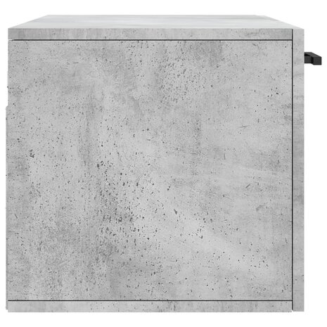 Wandkast 80x36,5x35 cm bewerkt hout betongrijs 7