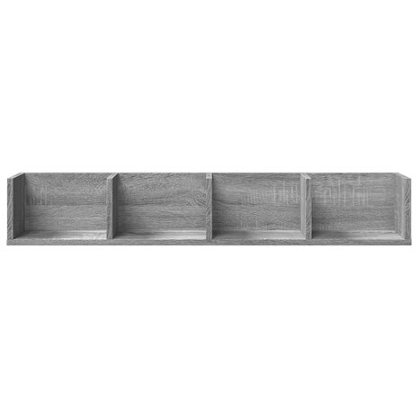 Wandkasten 2 st 99x18x16,5 cm bewerkt hout grijs sonoma eiken 5
