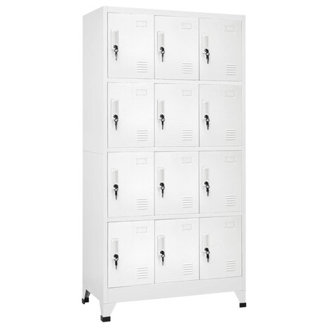 Lockerkast met 12 compartimenten 90x45x180 cm   1