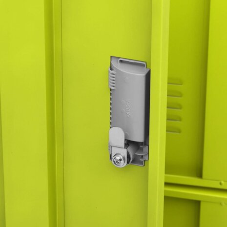 Lockerkasten 2 st 90x45x92,5 cm staal lichtgrijs en groen 8