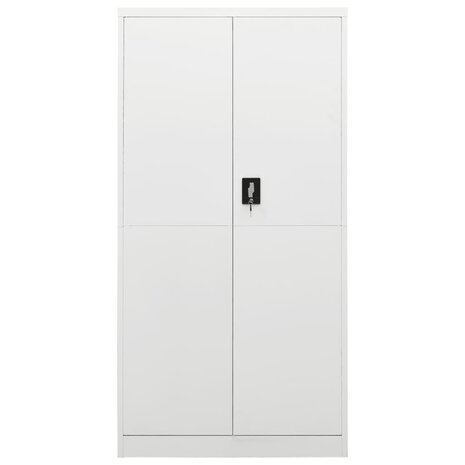 Lockerkast 90x40x180 cm staal wit 2