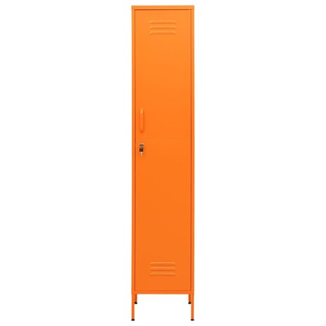 Lockerkast 35x46x180 cm staal oranje 3