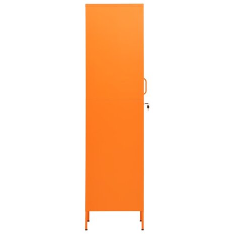 Lockerkast 35x46x180 cm staal oranje 4