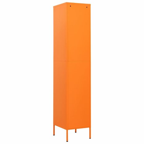 Lockerkast 35x46x180 cm staal oranje 5