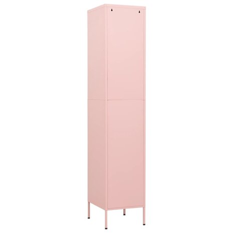 Lockerkast 35x46x180 cm staal roze 5