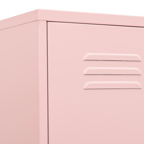 Lockerkast 35x46x180 cm staal roze 7