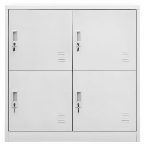 Lockerkast 90x45x92,5 cm staal lichtgrijs 2