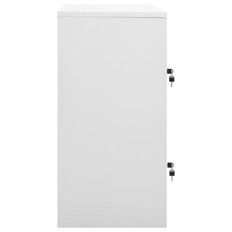 Lockerkast 90x45x92,5 cm staal lichtgrijs en groen 3