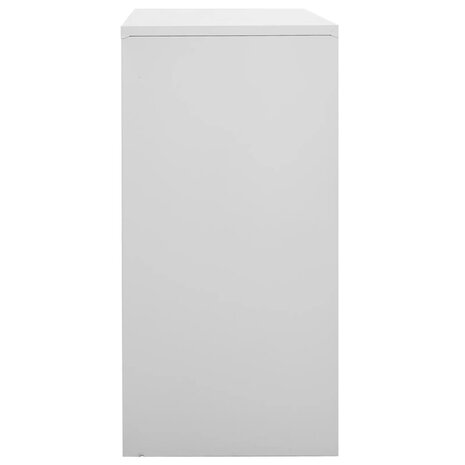 Lockerkast 90x45x92,5 cm staal lichtgrijs 3