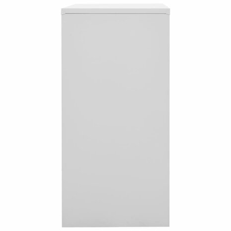 Lockerkast 90x45x92,5 cm staal lichtgrijs en rood 3