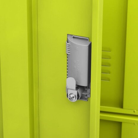 Lockerkast 90x45x92,5 cm staal lichtgrijs en groen 6