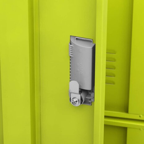 Lockerkast 90x45x92,5 cm staal lichtgrijs en groen 6