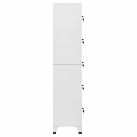 Lockerkast 38x40x180 cm staal lichtgrijs 3