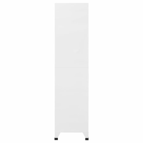 Lockerkast 90x45x180 cm staal lichtgrijs en donkergrijs 3
