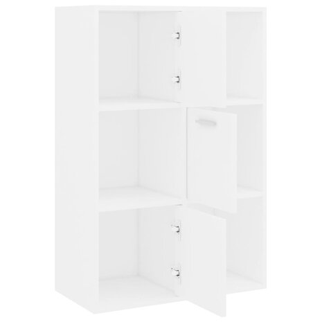 Opbergkast 60x29,5x90 cm bewerkt hout wit 6