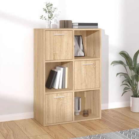 Opbergkast 60x29,5x90 cm bewerkt hout sonoma eikenkleurig 1
