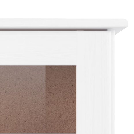 Opzetkast ALTA 77x30x92 cm massief grenenhout wit 8