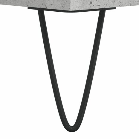 Platenkast 121x38x48 cm bewerkt hout betongrijs 7