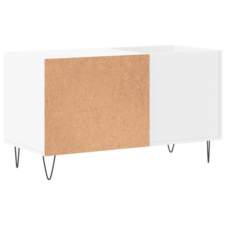 Platenkast 85x38x48 cm bewerkt hout wit 6