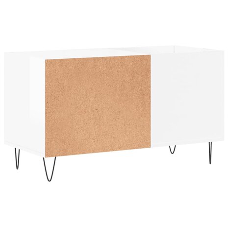 Platenkast 85x38x48 cm bewerkt hout hoogglans wit 6