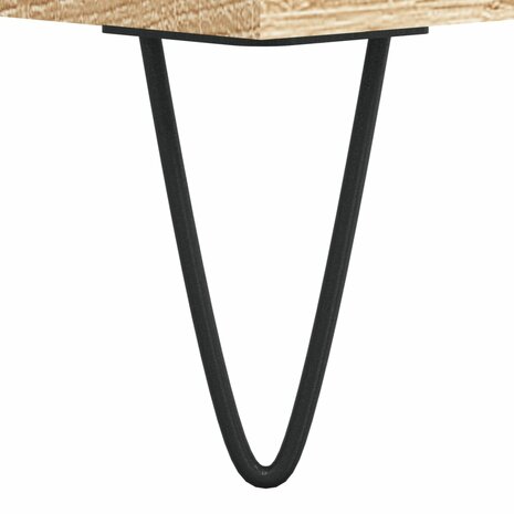 Platenkast 85x38x48 cm bewerkt hout sonoma eikenkleurig 7