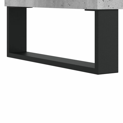 Platenkast 85x38x48 cm bewerkt hout betongrijs 7