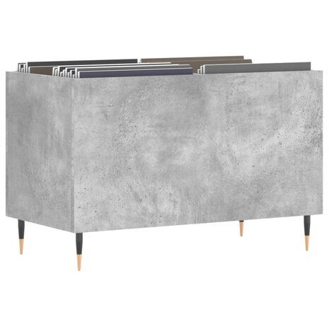 Platenkast 74,5x38x48 cm bewerkt hout betongrijs 3