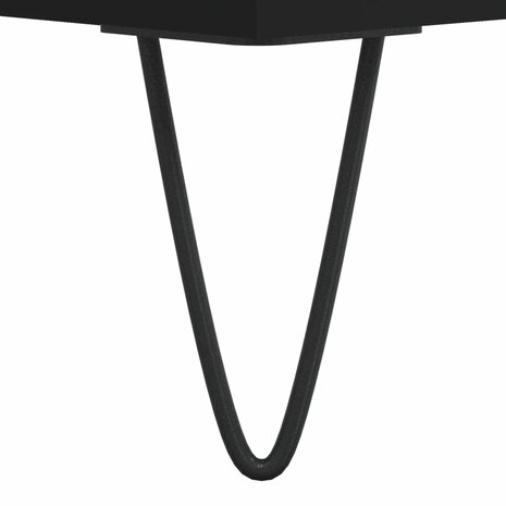 Platenkast 74,5x38x48 cm bewerkt hout zwart 7