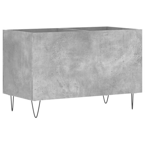 Platenkast 74,5x38x48 cm bewerkt hout betongrijs 2