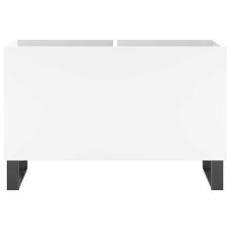Platenkast 74,5x38x48 cm bewerkt hout wit 4