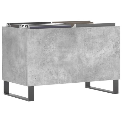 Platenkast 74,5x38x48 cm bewerkt hout betongrijs 3
