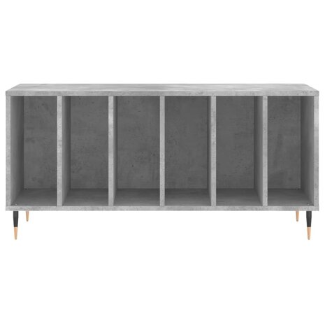 Platenkast 100x38x48 cm bewerkt hout betongrijs 4