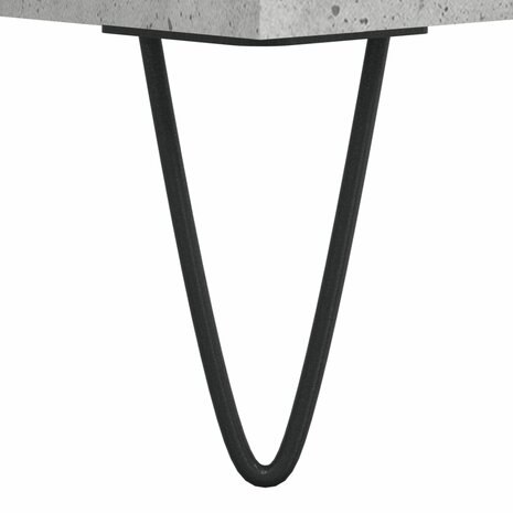Platenkast 100x38x48 cm bewerkt hout betongrijs 7