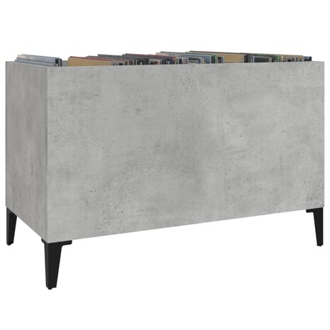 Platenkast 74,5x38x48 cm bewerkt hout betongrijs 4