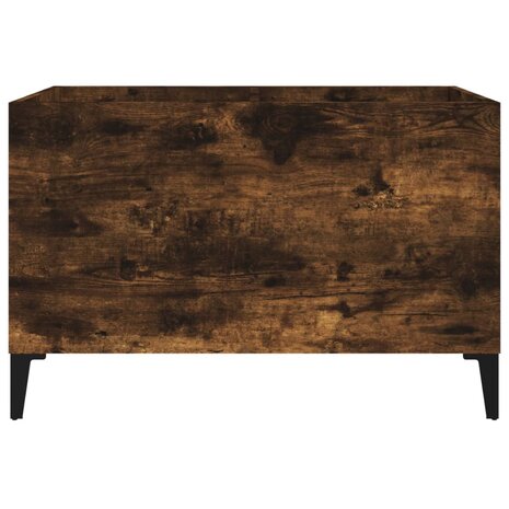 Platenkast 74,5x38x48 cm bewerkt hout gerookt eikenkleurig 5